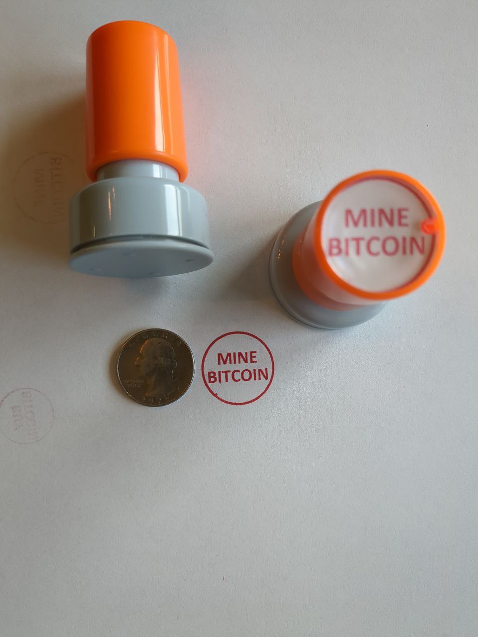 Mine Bitcoin Stamp - 1 Stamp add-on to an existing order