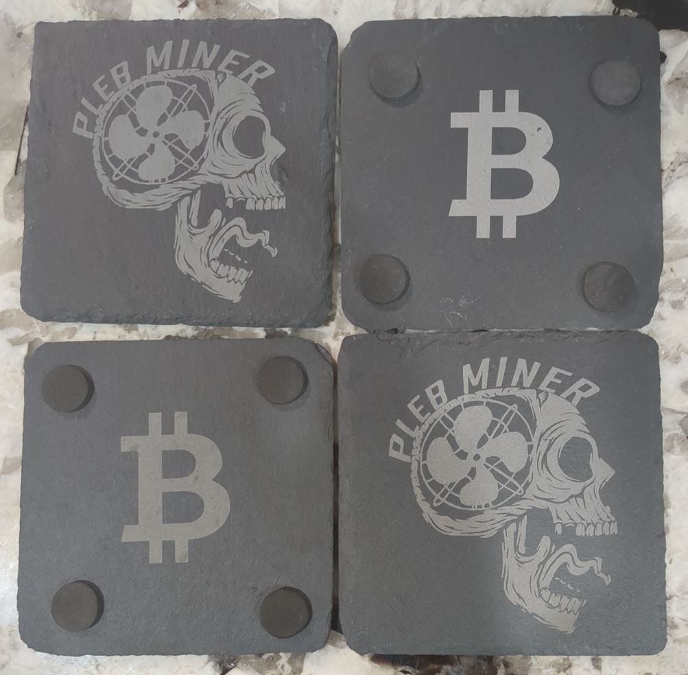 Pleb Miner Coasters - Set of 4